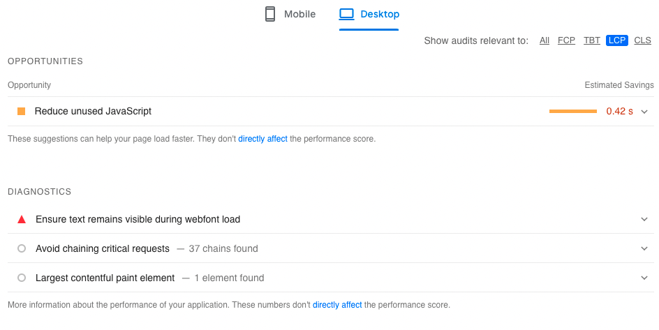 PageSpeed Insights